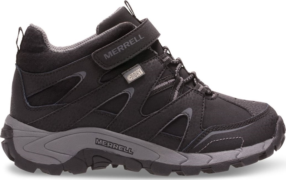 Merrell Big Kid's Light Tech Cuero Cierre Rápido Impermeable Negro