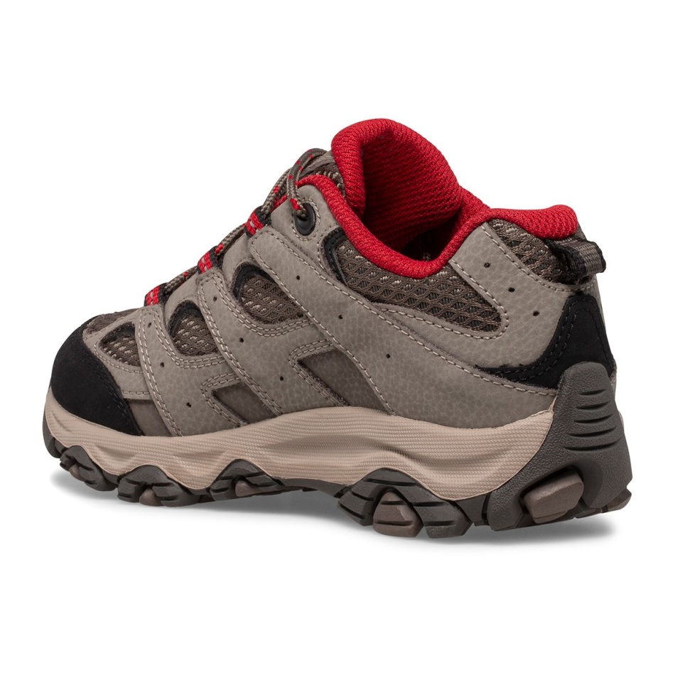 Merrell Big Kid's Moab 3 Low Lace Impermeable Zapatilla De Deporte Boulder Rojo