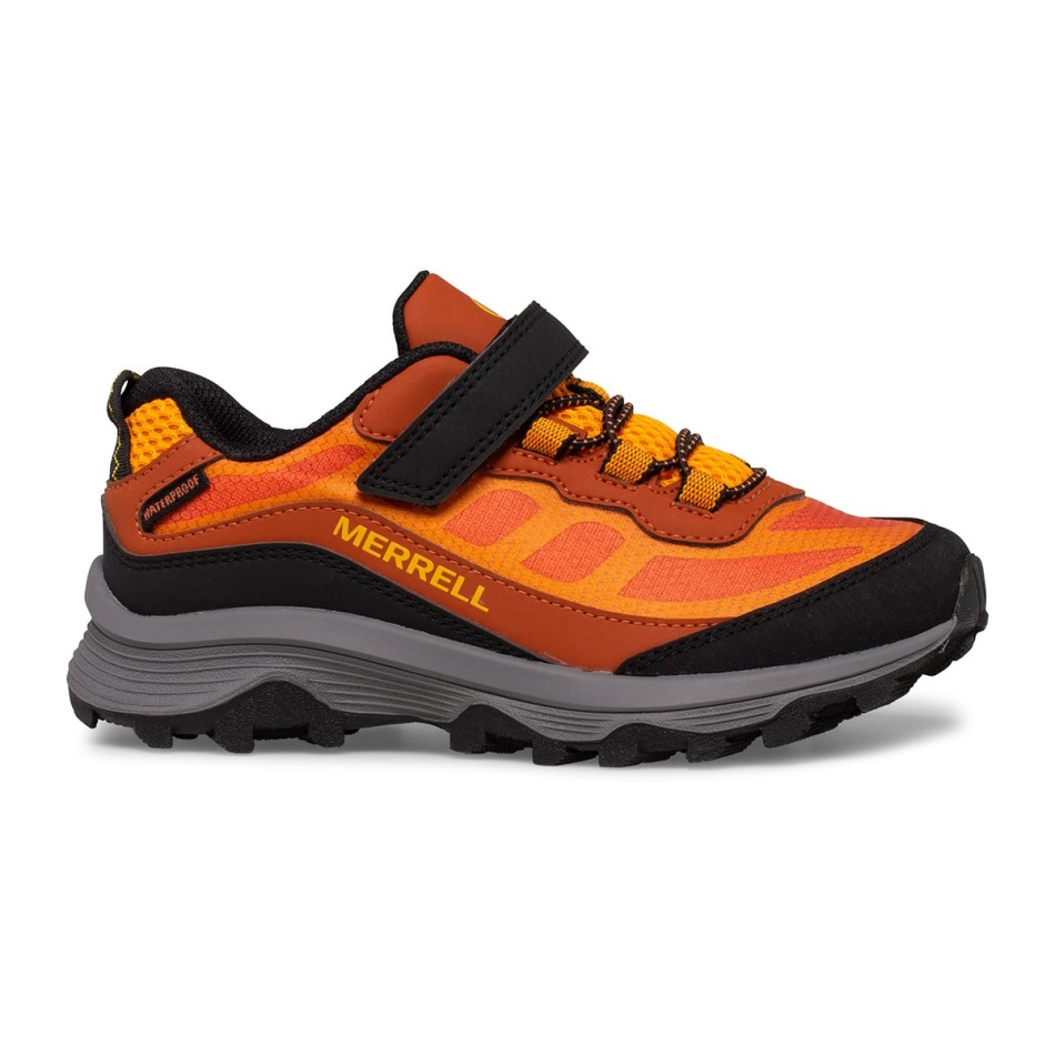 Merrell Big Kid's Moab Speed Low A/c Impermeable Naranja-negro