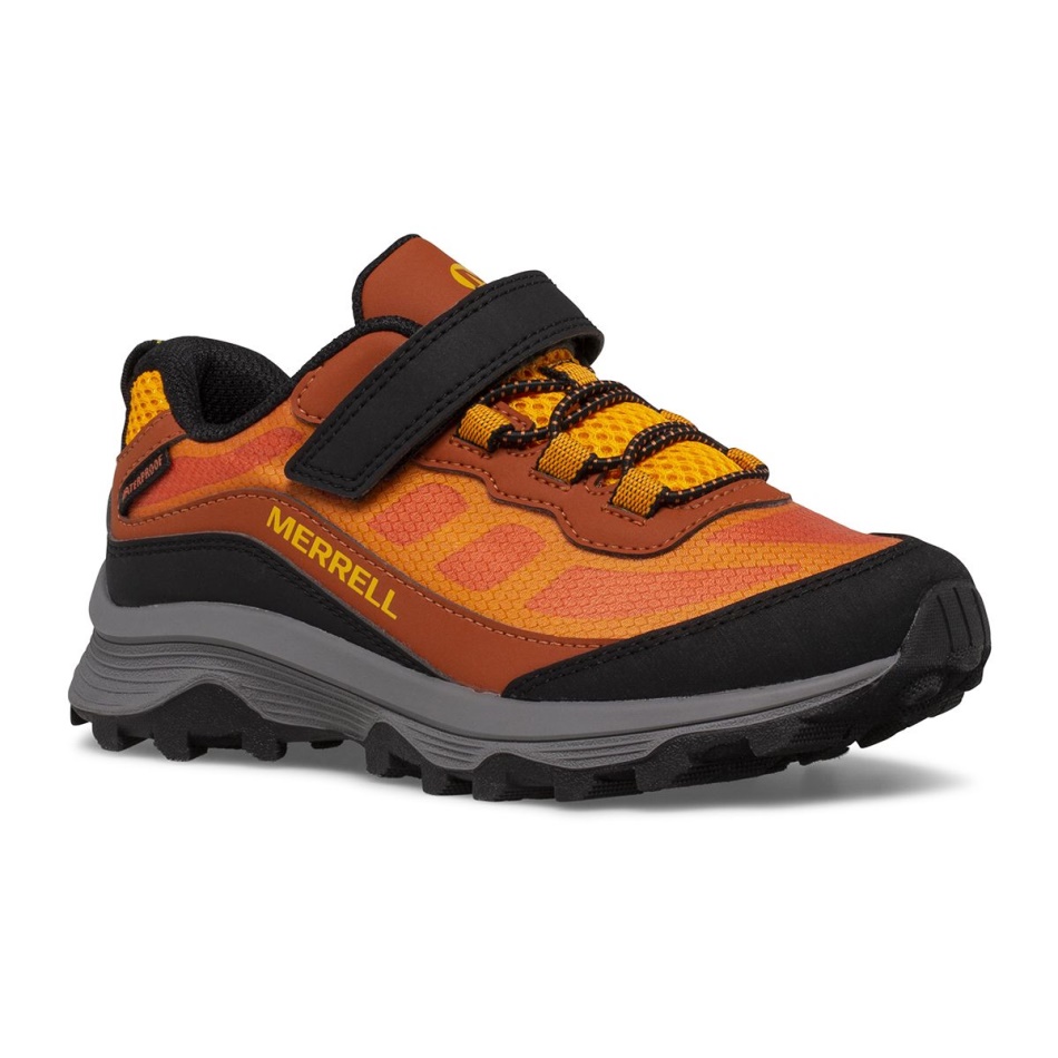 Merrell Big Kid's Moab Speed Low A/c Impermeable Naranja-negro