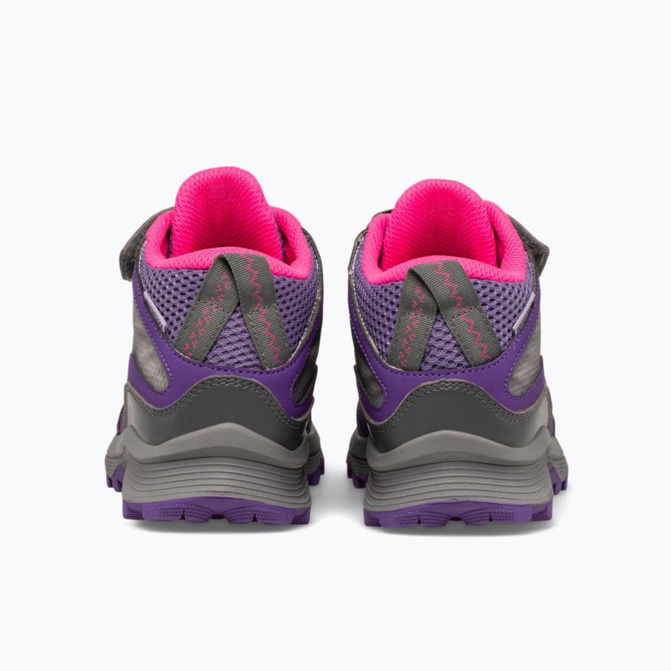 Merrell Big Kid's Moab Speed Mid A/c Impermeable Gris-rosa-morado