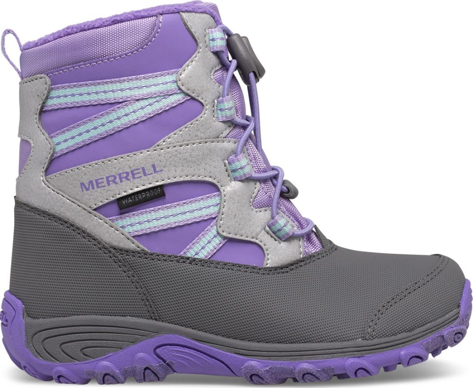Botas De Nieve Merrell Outback Para Niños Grandes Violeta-plata