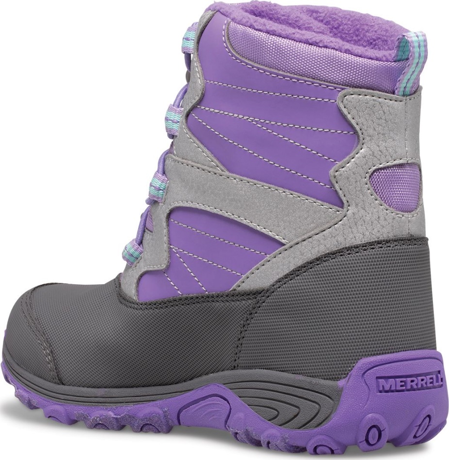 Botas De Nieve Merrell Outback Para Niños Grandes Violeta-plata