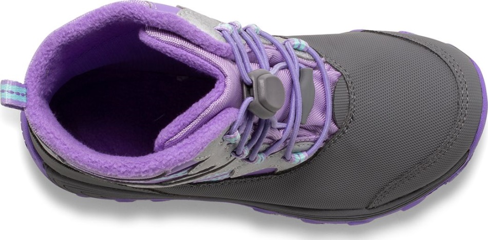 Botas De Nieve Merrell Outback Para Niños Grandes Violeta-plata