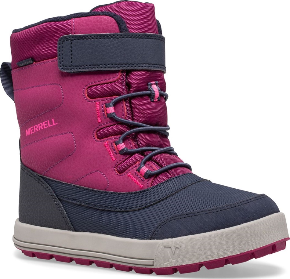 Botas Impermeables Para Niños Grandes Merrell Snow Storm Berry-navy
