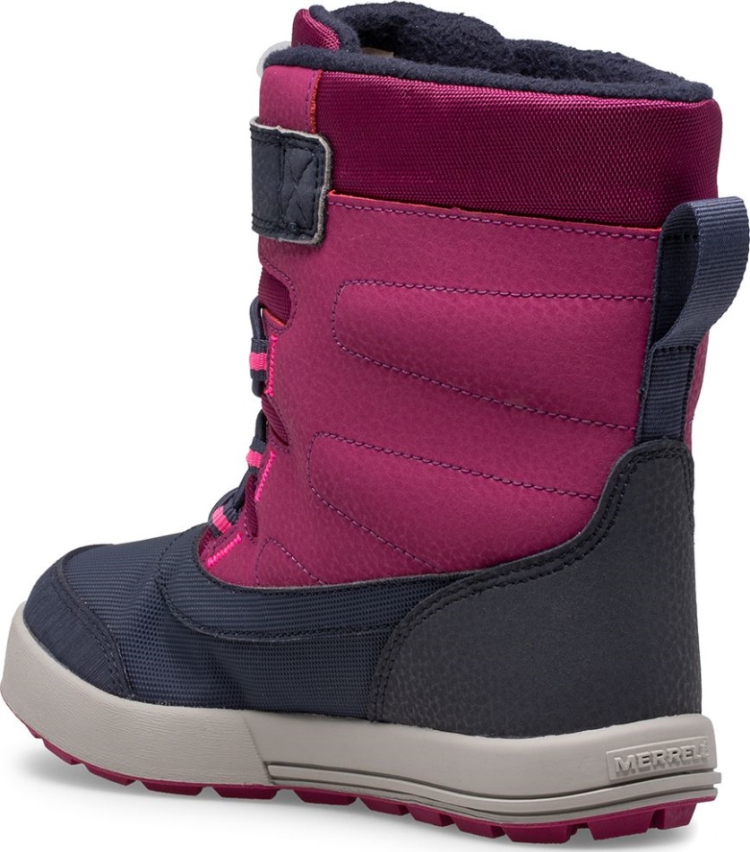 Botas Impermeables Para Niños Grandes Merrell Snow Storm Berry-navy