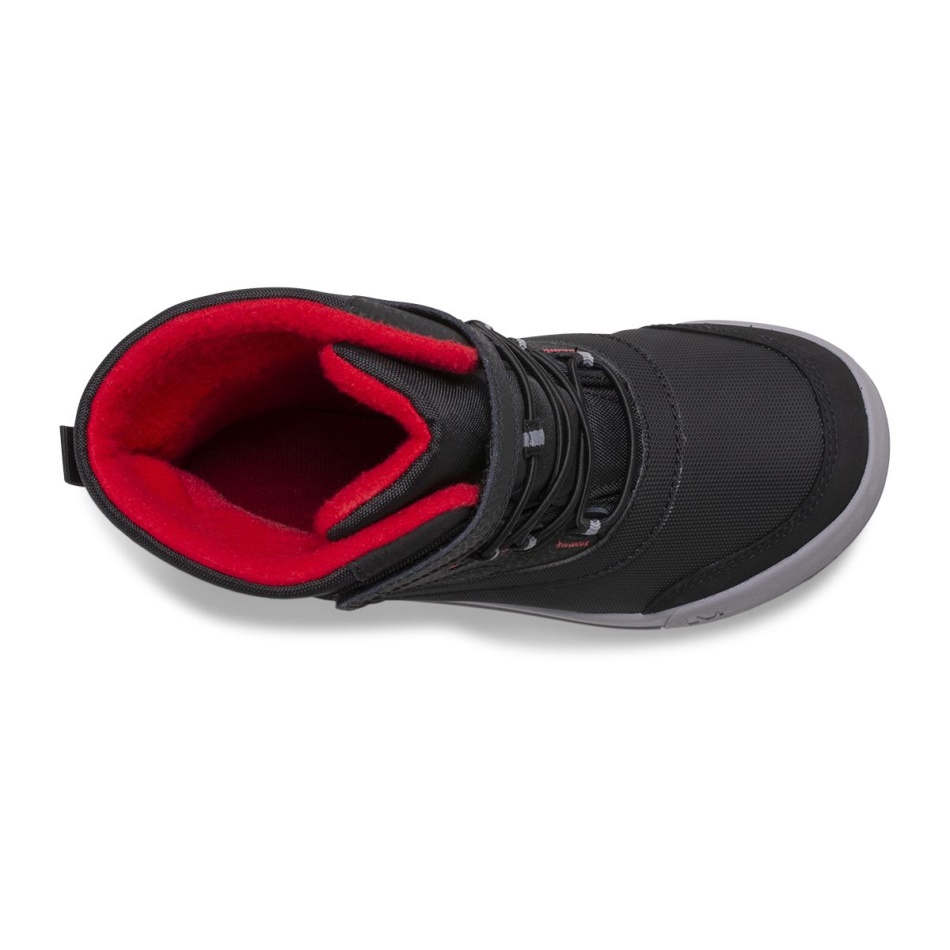 Botas Impermeables Para Niños Merrell Snow Storm Negro-gris-rojo