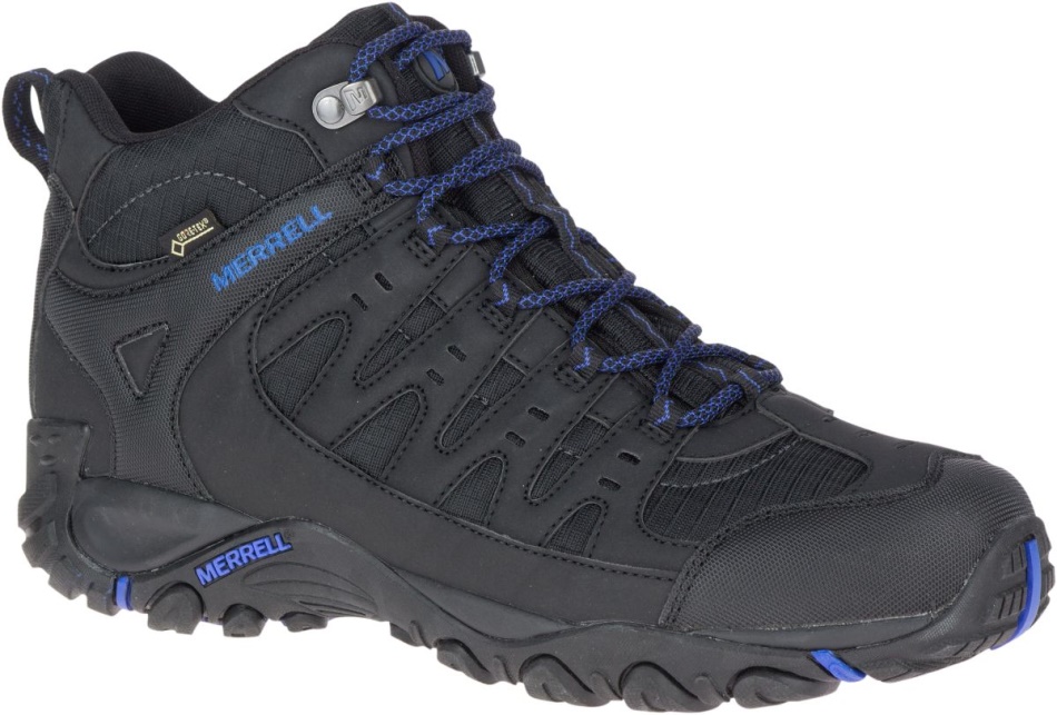 Merrell Accentor Sport Mid Gore-Tex Para Hombre, Color Negro Y Sodalita