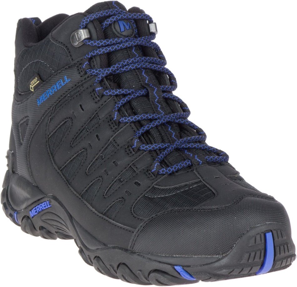 Merrell Accentor Sport Mid Gore-Tex Para Hombre, Color Negro Y Sodalita