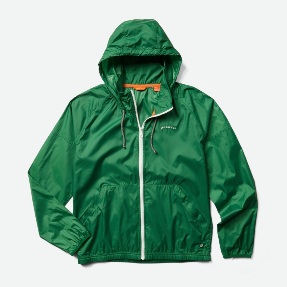 Merrell Hombre Alder Packable Wind Shell Abundante Verde