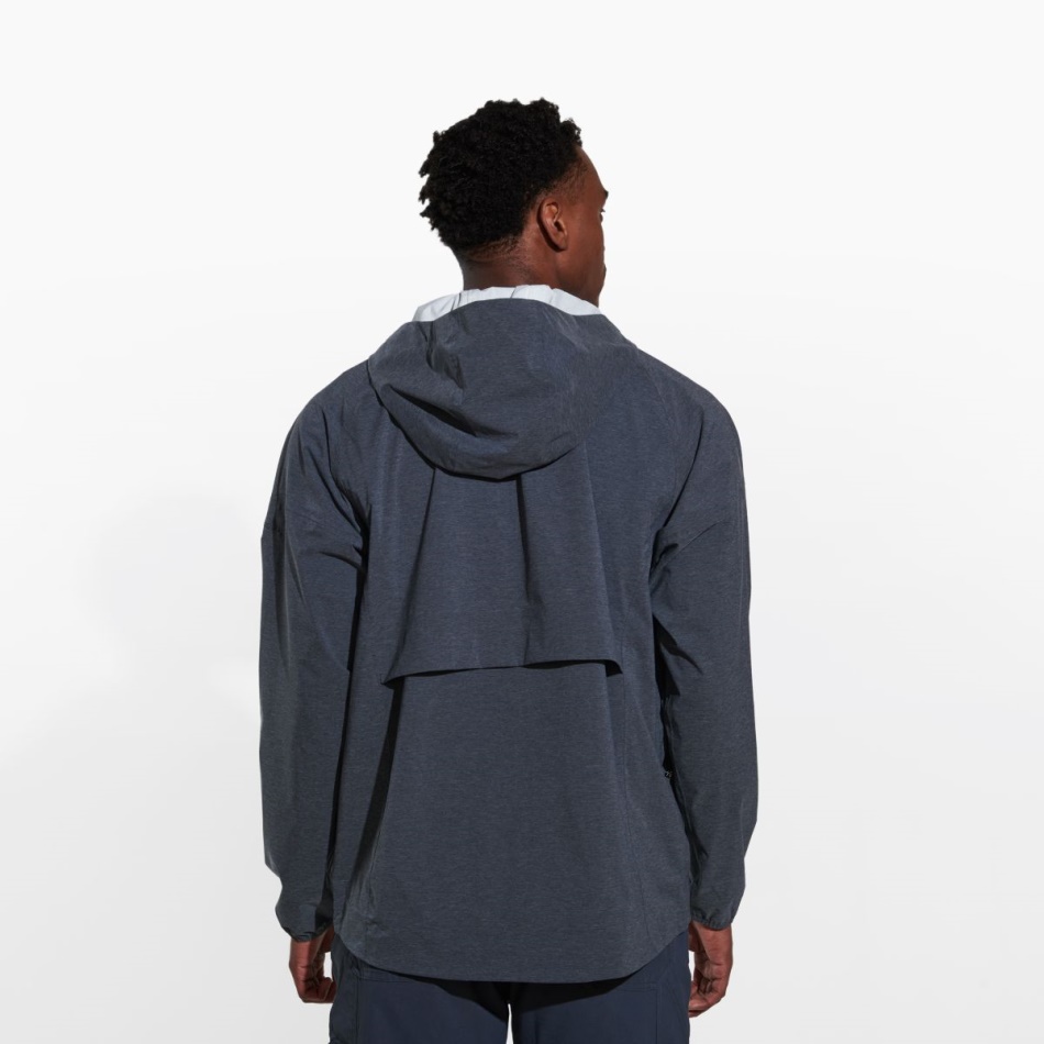 Merrell Alpine Packable Rain Shell Para Hombre Negro Jaspeado