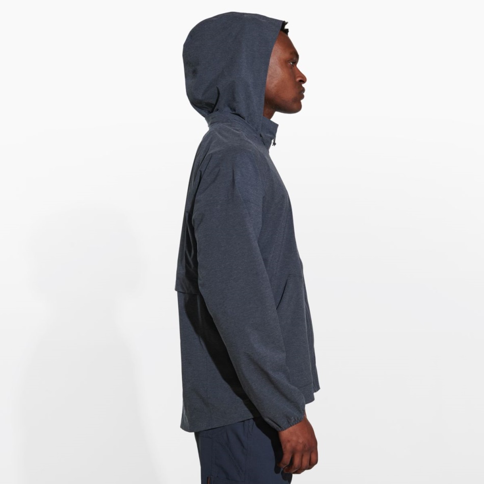 Merrell Alpine Packable Rain Shell Para Hombre Negro Jaspeado