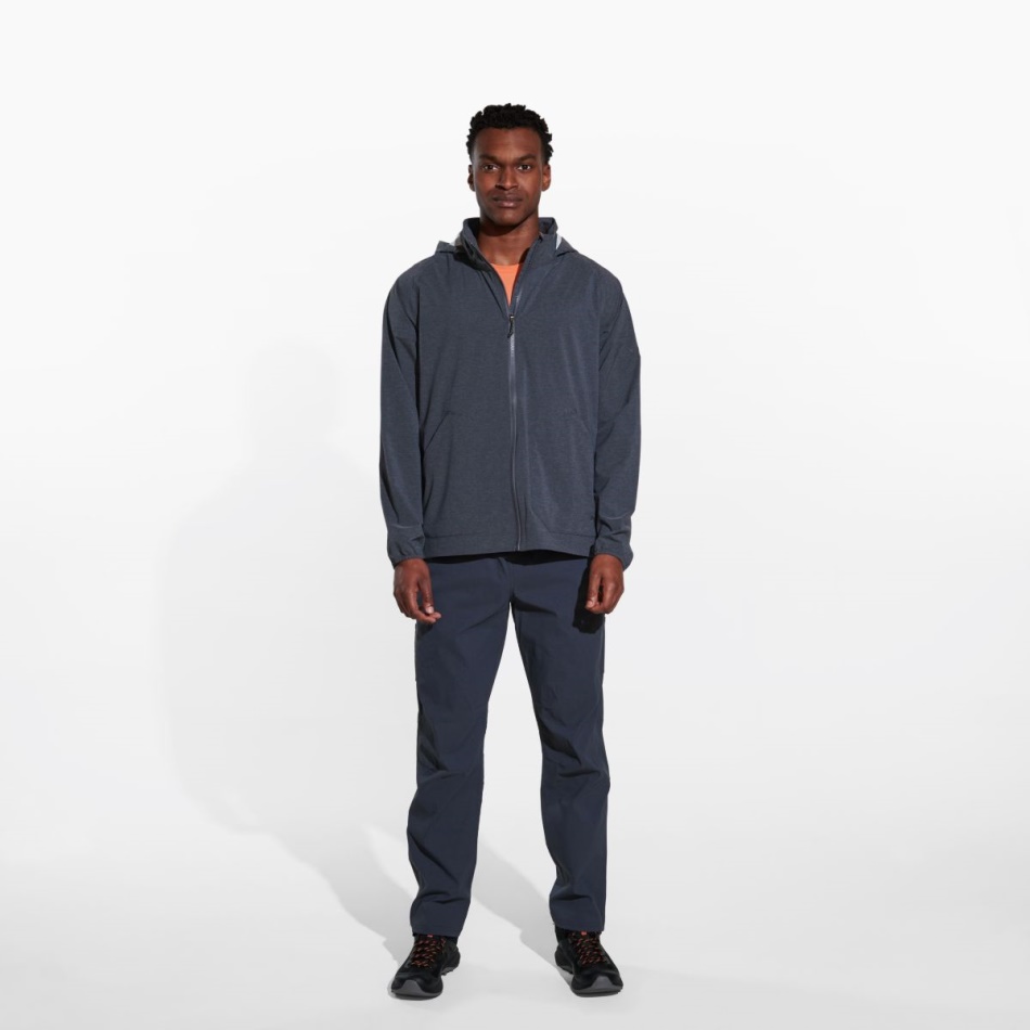 Merrell Alpine Packable Rain Shell Para Hombre Negro Jaspeado