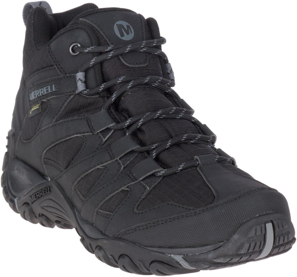Merrell Hombre Alverstone Sport Mid Gore-tex Negro-rock
