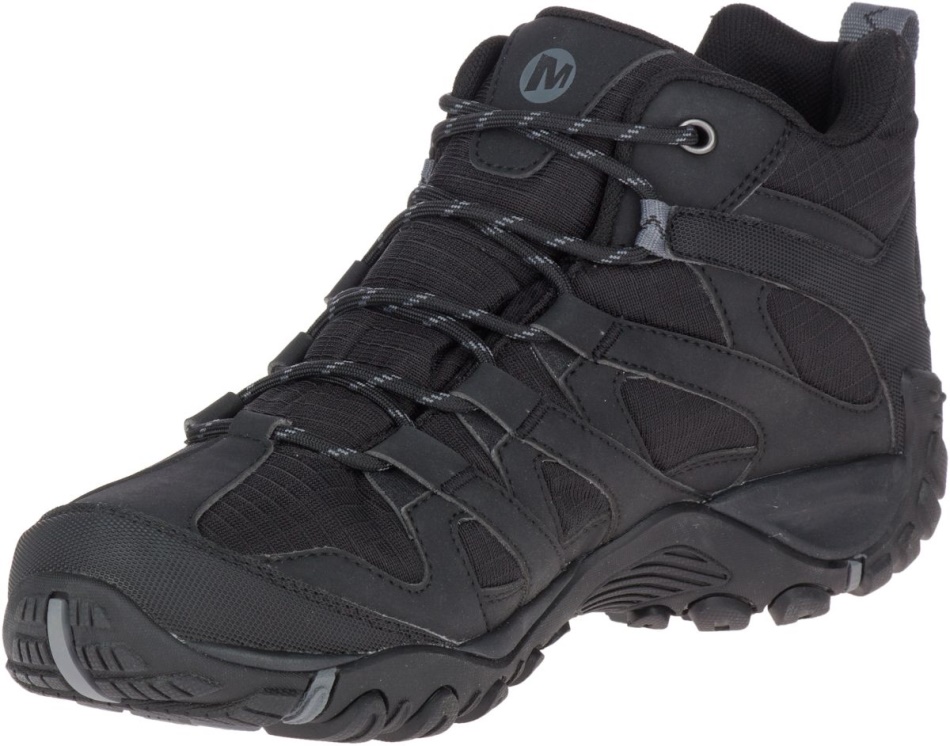 Merrell Hombre Alverstone Sport Mid Gore-tex Negro-rock