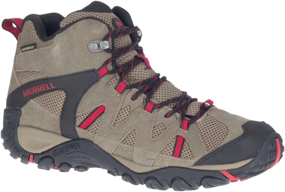 Merrell Hombre Deverta 2 Mid Impermeable Roca-fiery Rojo