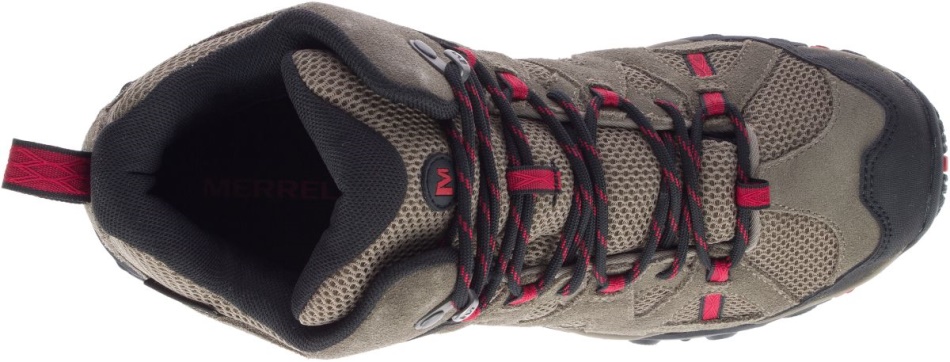 Merrell Hombre Deverta 2 Mid Impermeable Roca-fiery Rojo