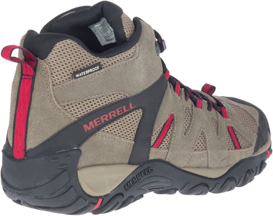 Merrell Hombre Deverta 2 Mid Impermeable Roca-fiery Rojo