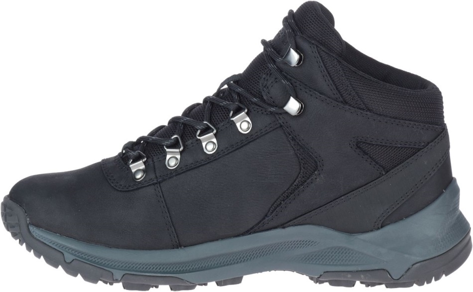 Merrell Hombre Erie Mid Cuero Impermeable Negro