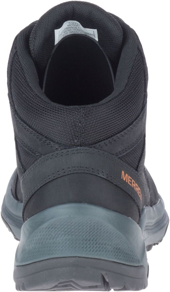 Merrell Hombre Erie Mid Cuero Impermeable Negro