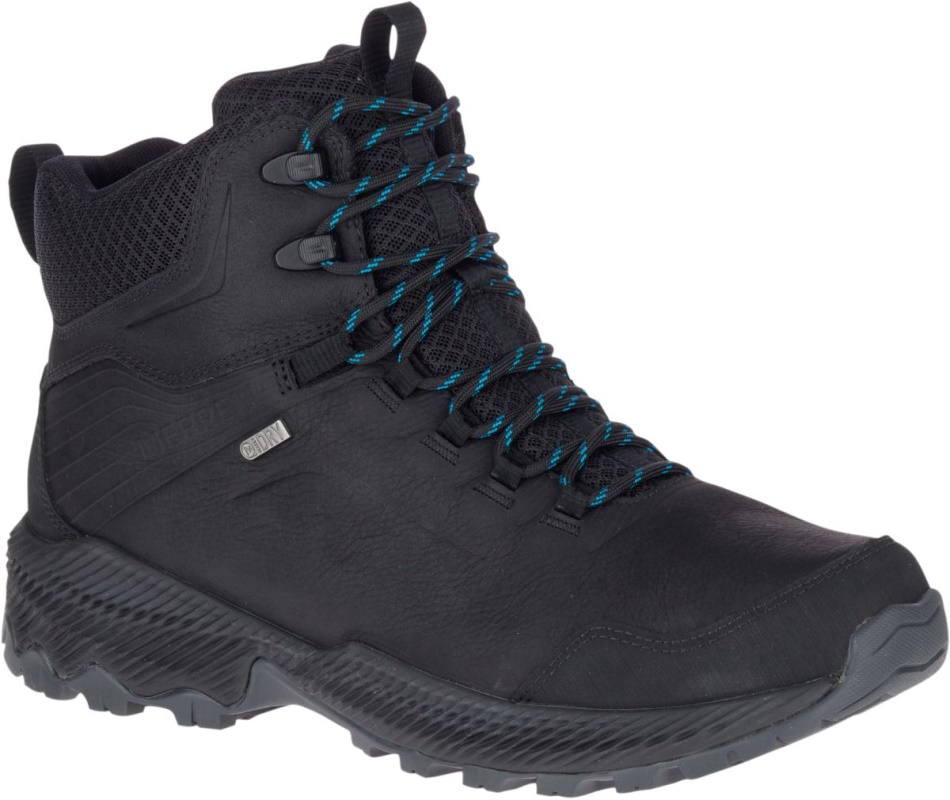 Merrell Hombre Forestbound Mid Impermeable Negro