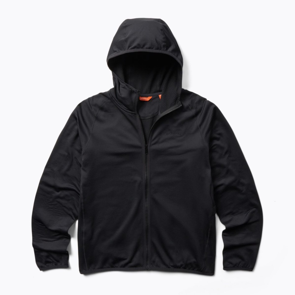 Sudadera Con Capucha Merrell Hombre Geotex Full Zip Negra