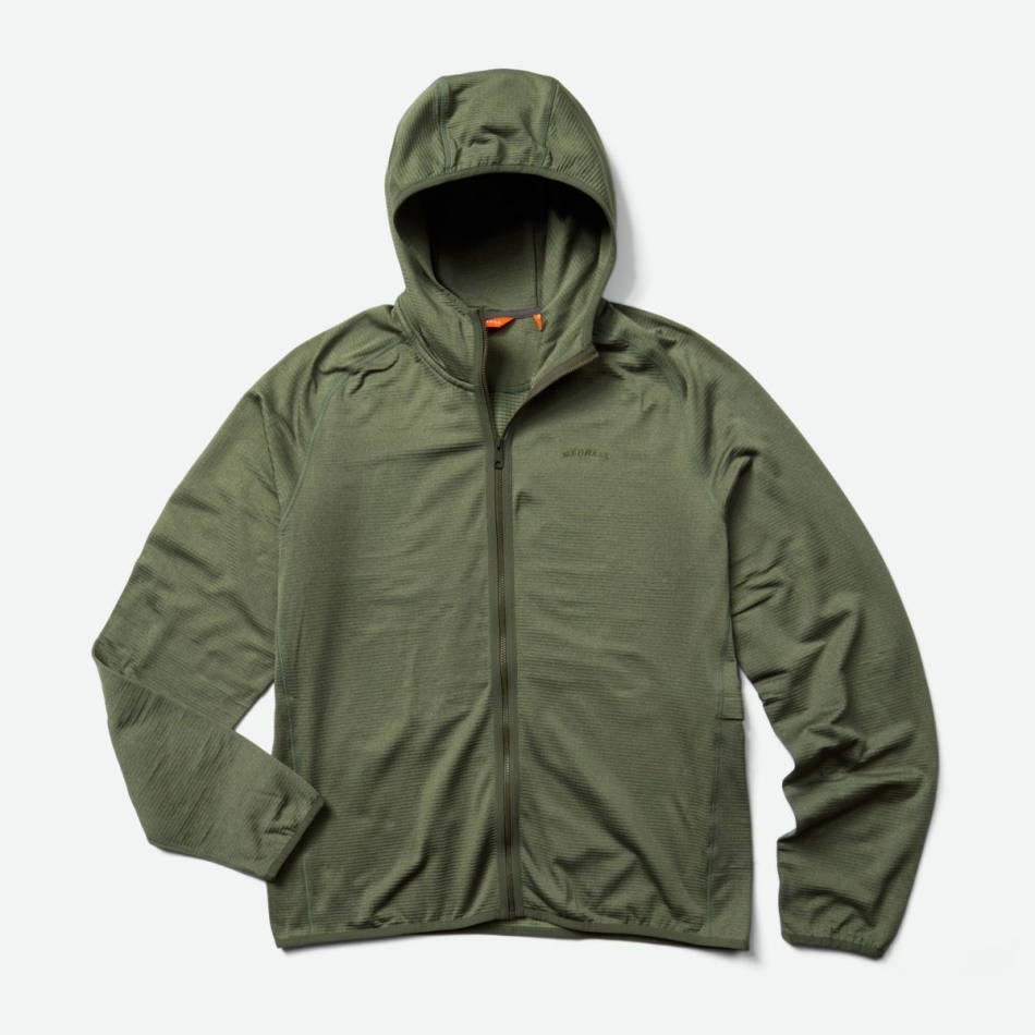 Merrell Men's Geotex Full Zip Hoodie Dusty Olive Heather
