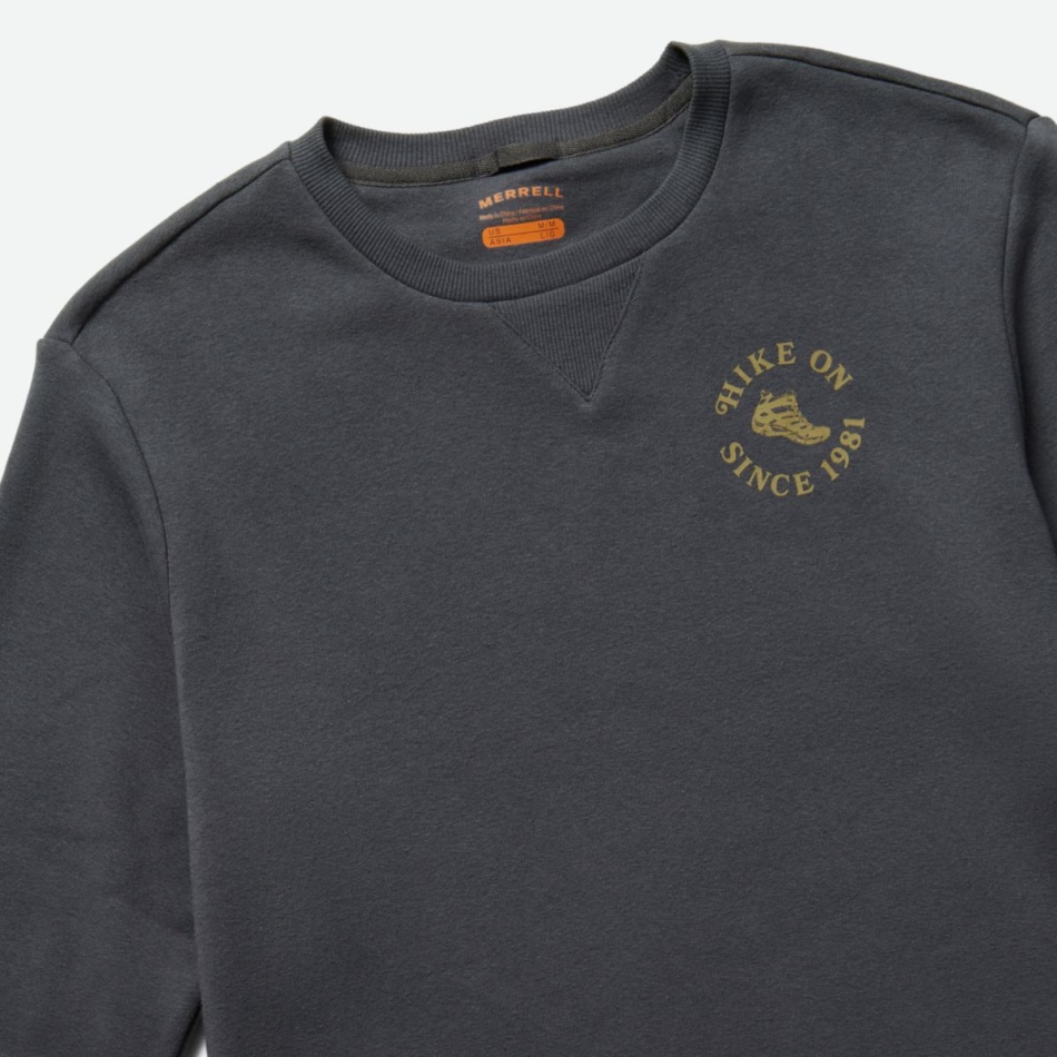 Merrell Caminata De Los Hombres En La Tinta De La India De Lana Con Cuello Redondo