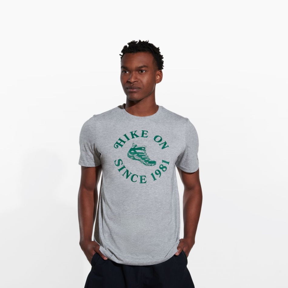 Merrell Caminata En La Camiseta De Los Hombres Gris Jaspeado