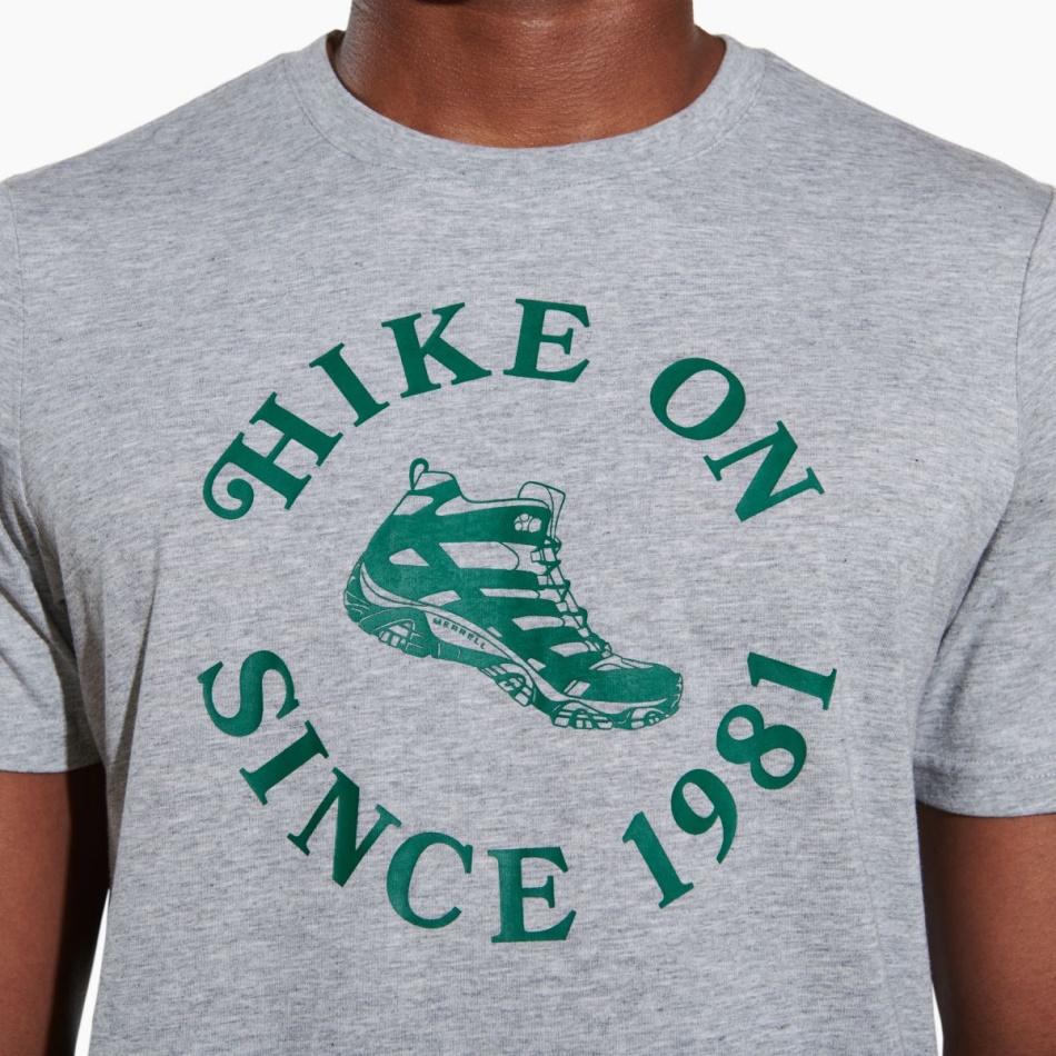 Merrell Caminata En La Camiseta De Los Hombres Gris Jaspeado