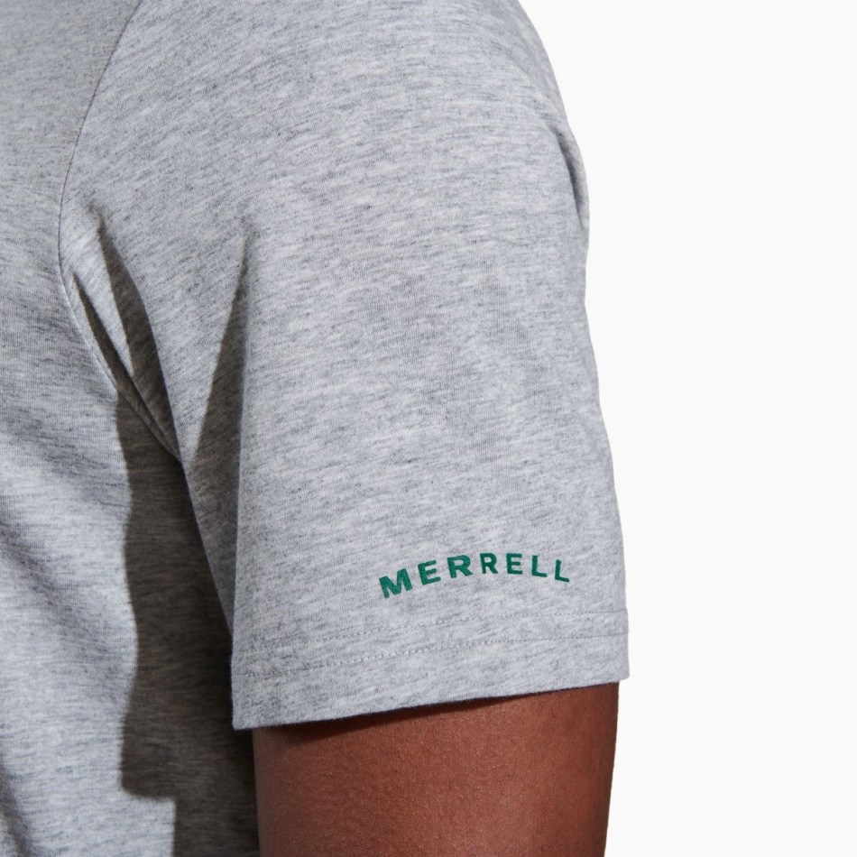 Merrell Caminata En La Camiseta De Los Hombres Gris Jaspeado