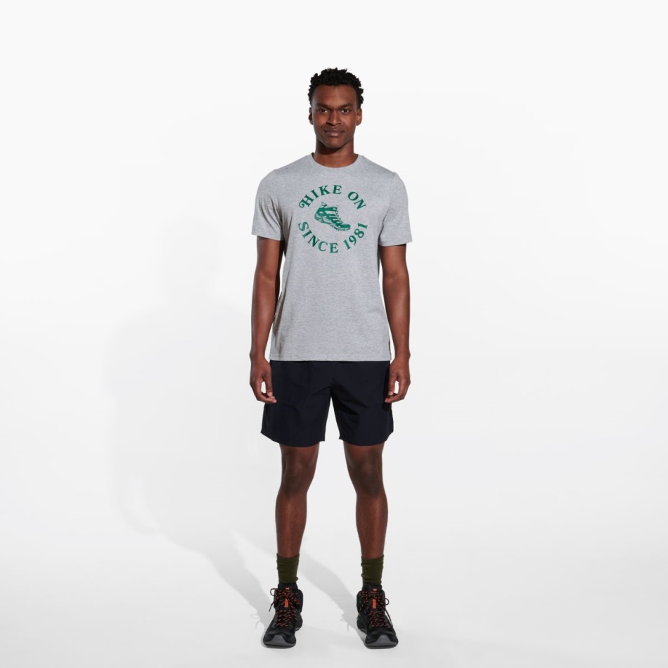Merrell Caminata En La Camiseta De Los Hombres Gris Jaspeado