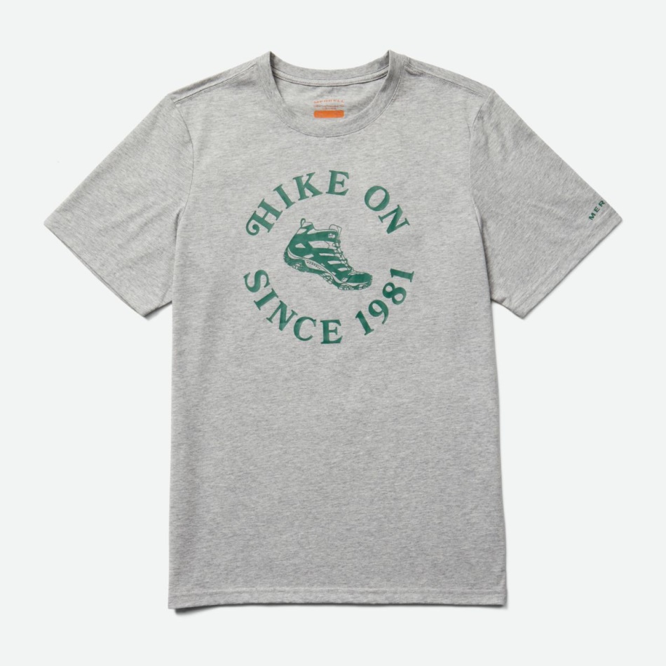 Merrell Caminata En La Camiseta De Los Hombres Gris Jaspeado