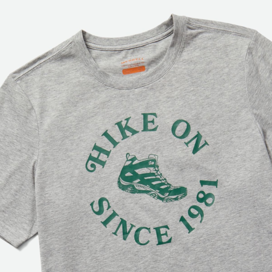 Merrell Caminata En La Camiseta De Los Hombres Gris Jaspeado