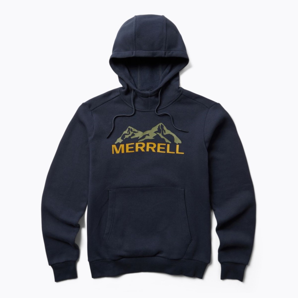 Merrell Hombre Merrell Heavyweight Sudadera Con Capucha Azul Marino