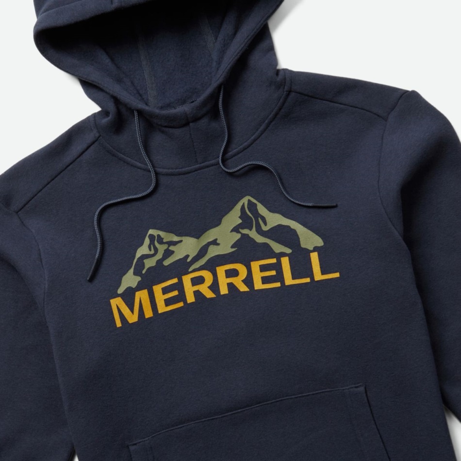 Merrell Hombre Merrell Heavyweight Sudadera Con Capucha Azul Marino