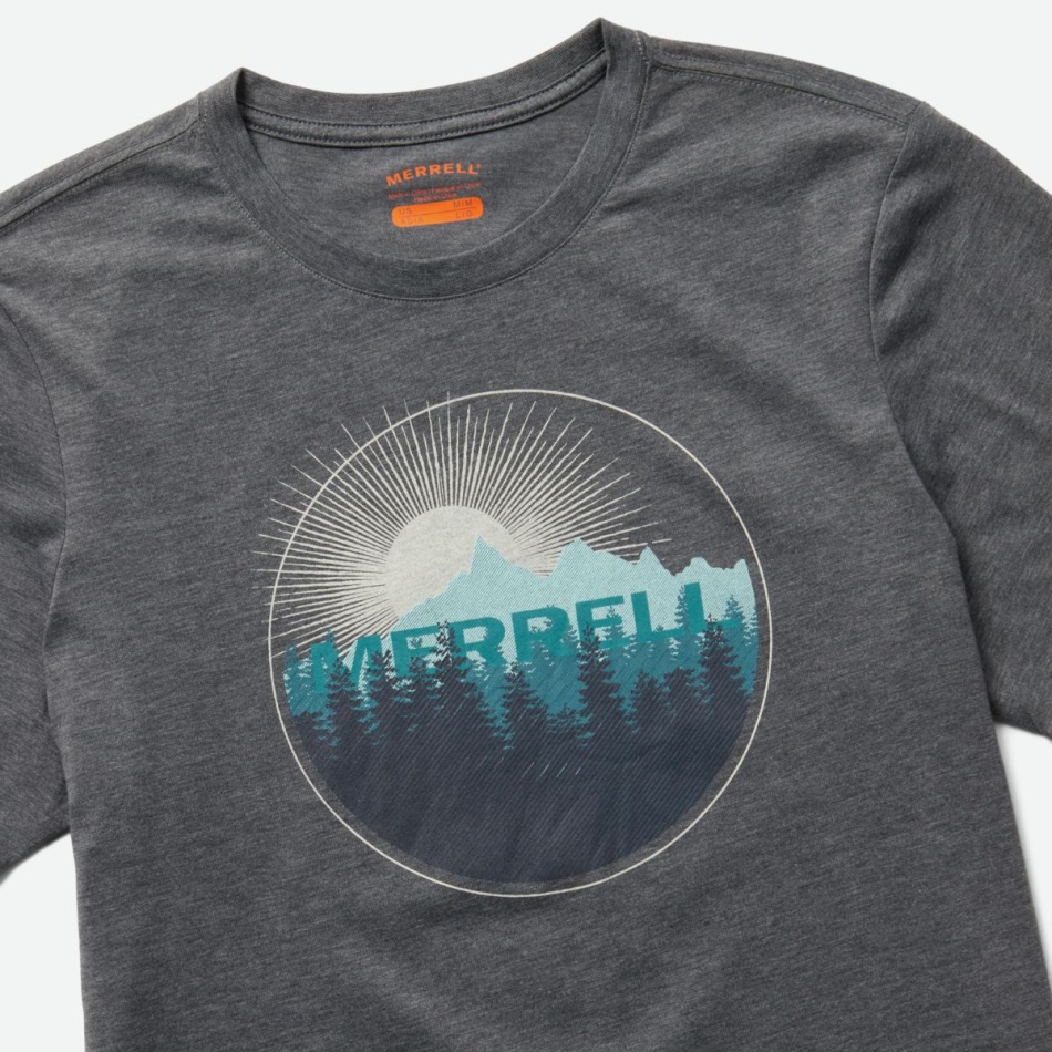 Merrell Hombre Merrell Puesta De Sol Camiseta Asfalto Brezo