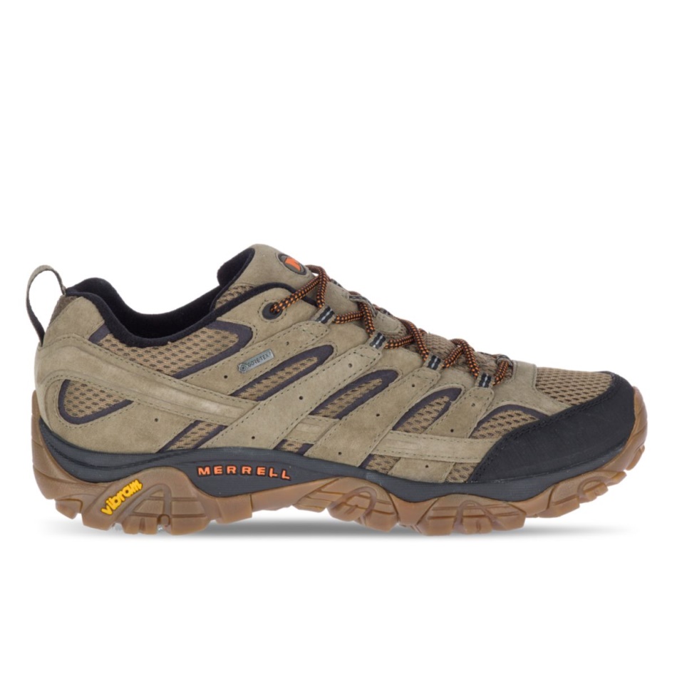 Merrell Hombre Moab 2 Cuero Gore-tex Verde Oliva