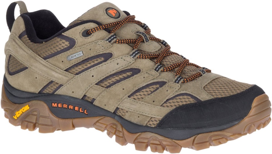 Merrell Hombre Moab 2 Cuero Gore-tex Verde Oliva