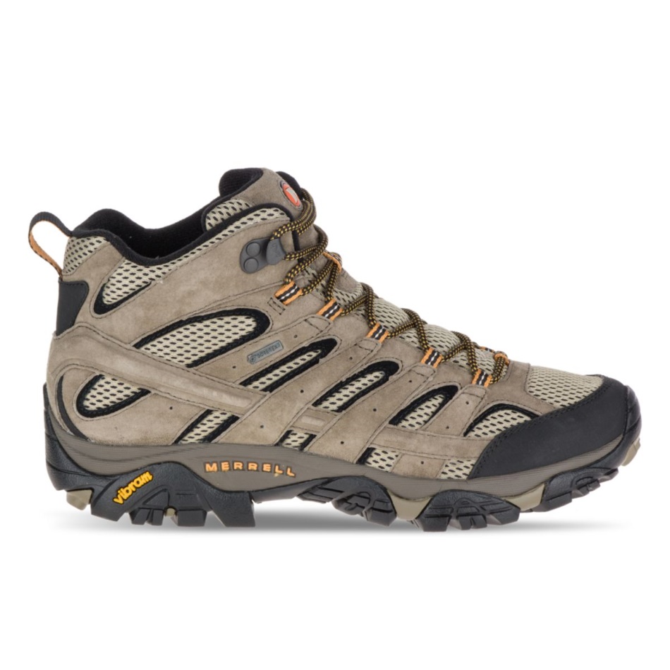 Merrell Hombre Moab 2 Cuero Mid Gore-tex Pecan