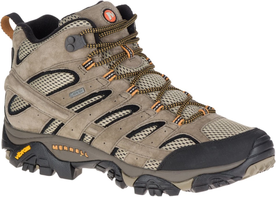 Merrell Hombre Moab 2 Cuero Mid Gore-tex Pecan