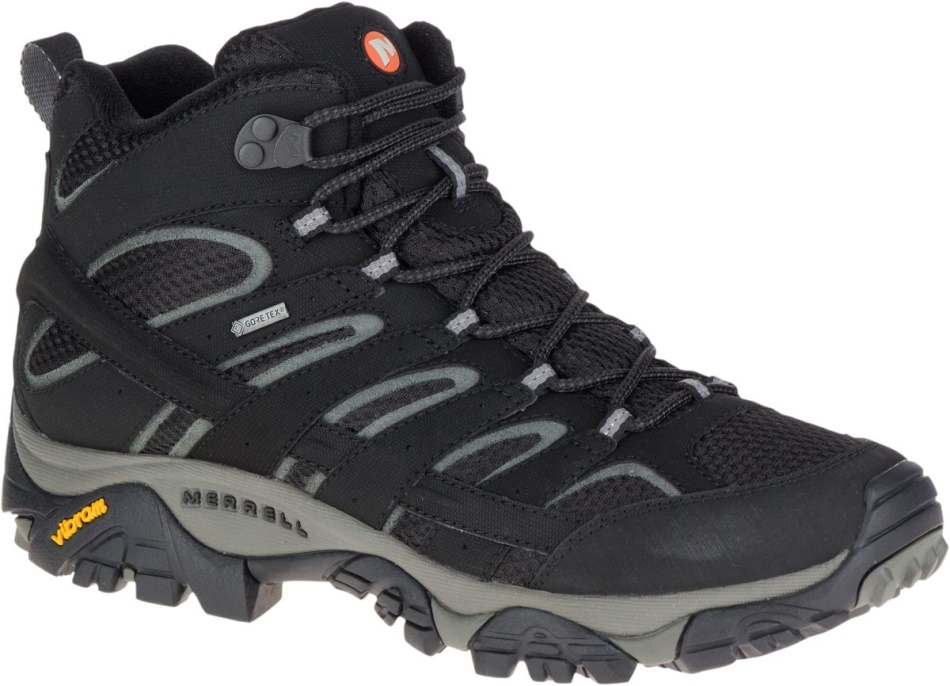 Merrell Hombre Moab 2 Mid Gore-tex Negro