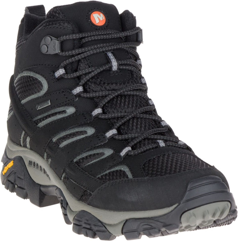 Merrell Hombre Moab 2 Mid Gore-tex Negro