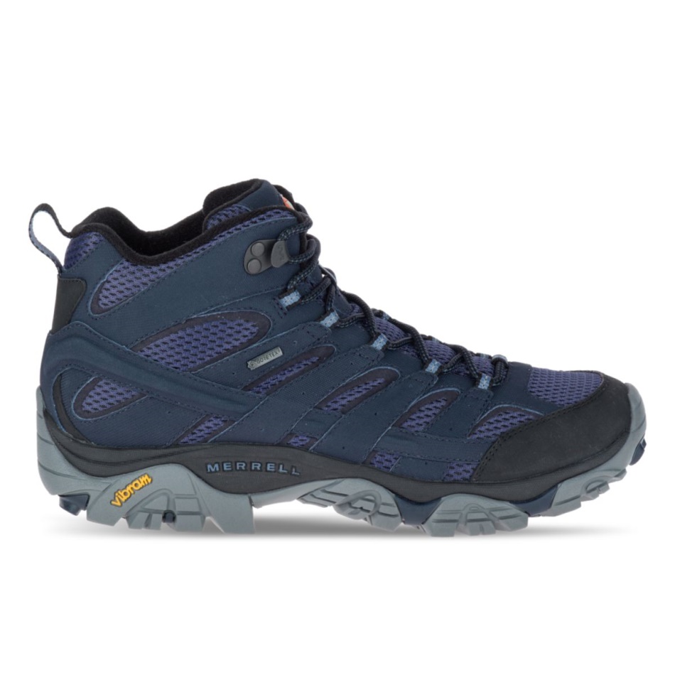 Merrell Hombre Moab 2 Mid Gore-tex Azul Marino