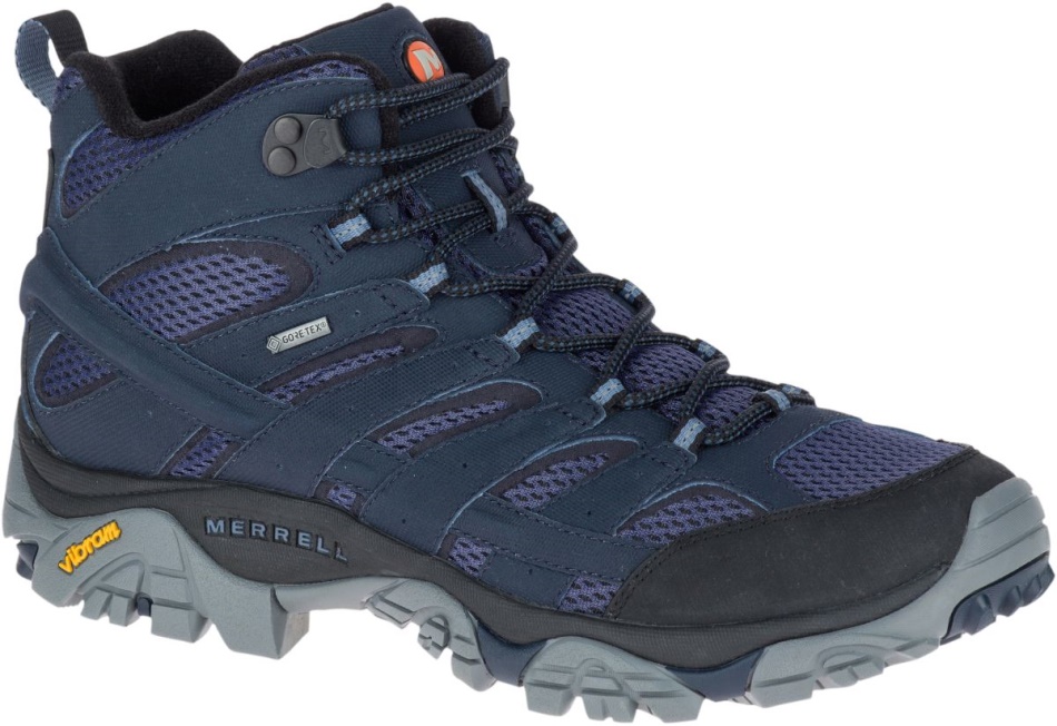 Merrell Hombre Moab 2 Mid Gore-tex Azul Marino