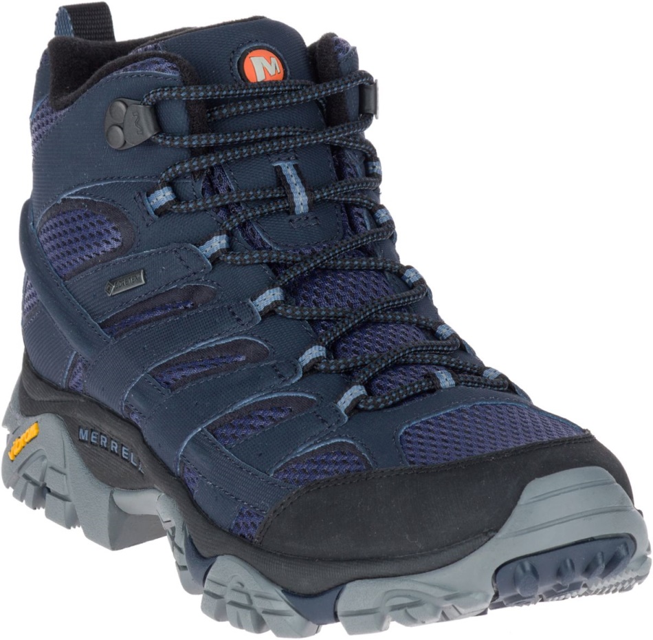Merrell Hombre Moab 2 Mid Gore-tex Azul Marino