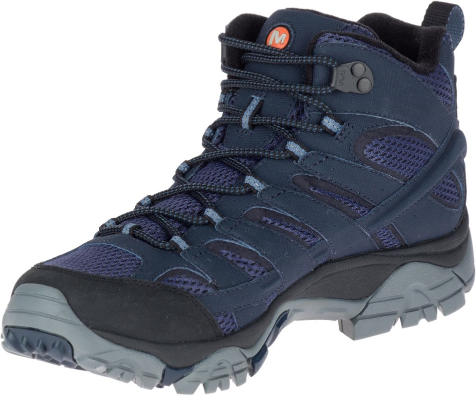 Merrell Hombre Moab 2 Mid Gore-tex Azul Marino
