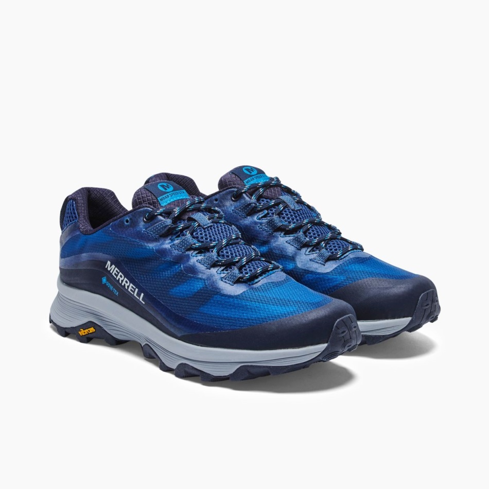 Merrell Hombre Moab Speed Gore-tex Azul Marino