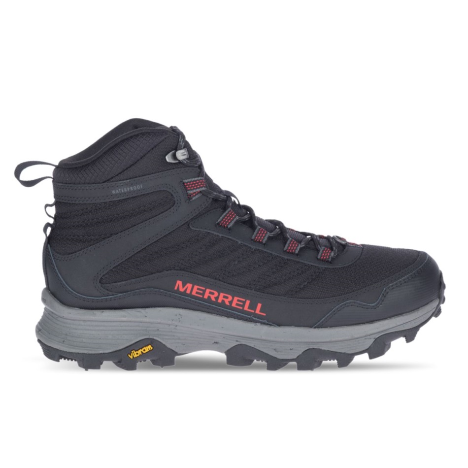 Merrell Hombre Moab Speed Thermo Mid Impermeable Con Clavos Negro