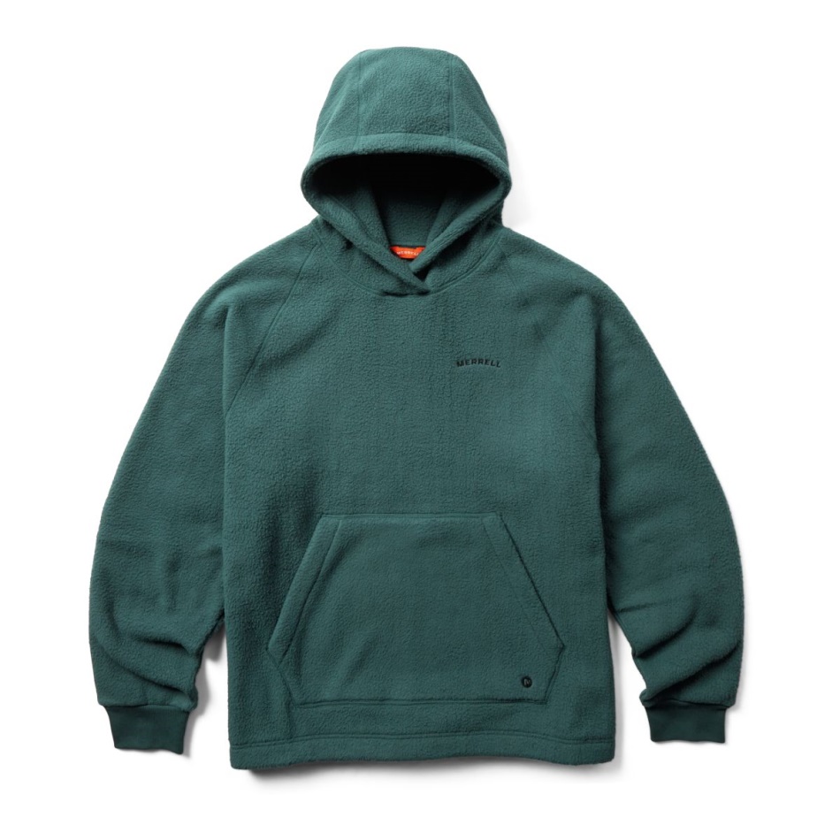 Sudadera Con Capucha Sherpa Hombre Merrell Sea Musgo